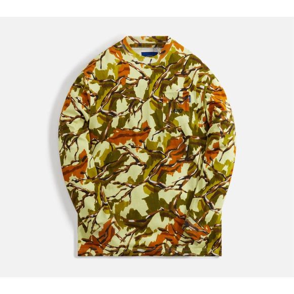 Awake Other - Awake NY Camo Printed Pocket Long Sleeve Tee Green Camo Size M